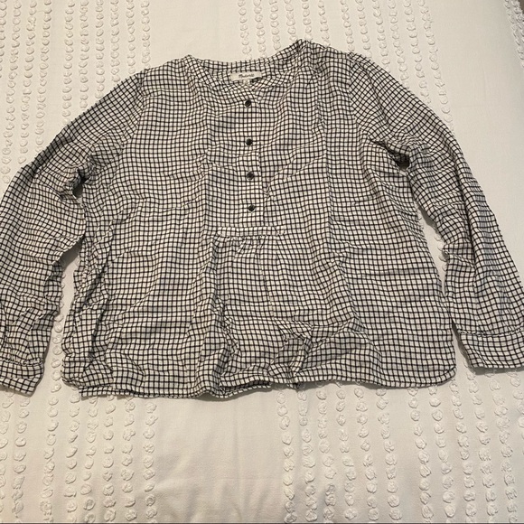 Madewell Market Popover in Malone Plaid - Size M - Picture 4 of 7